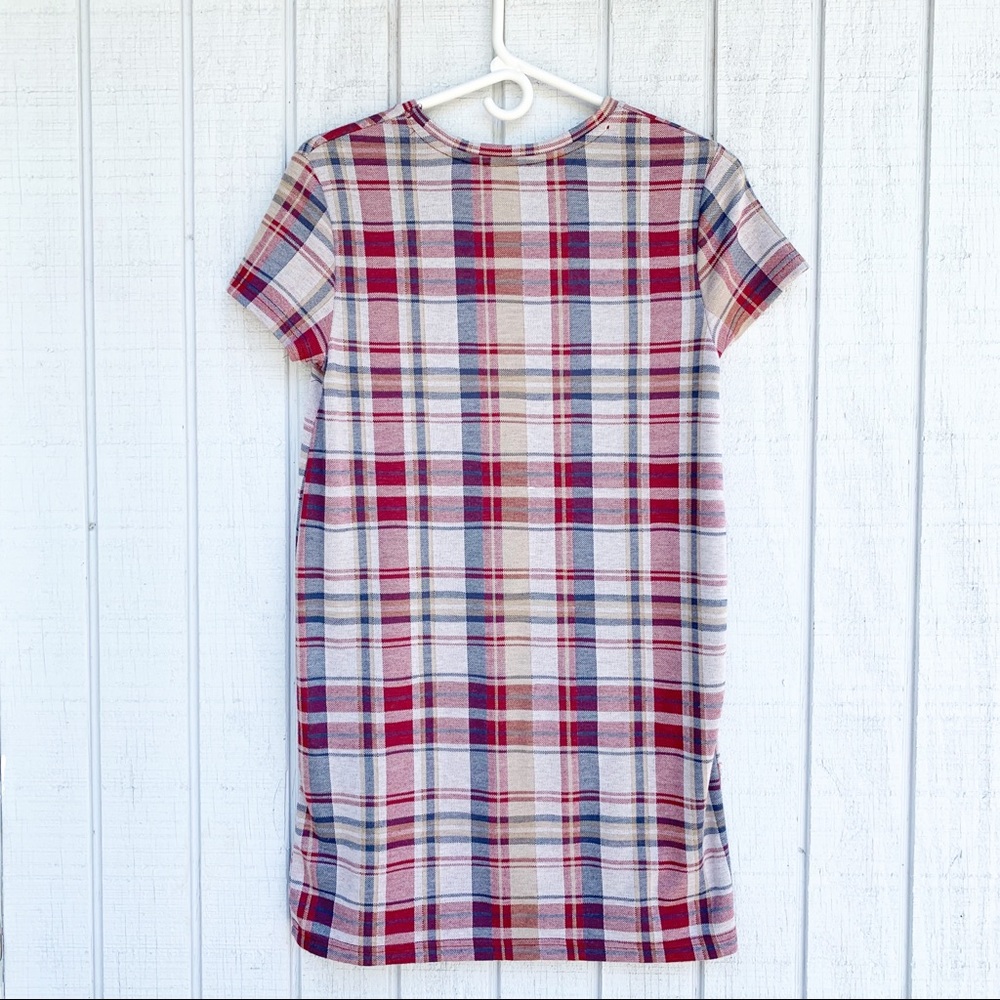 Zara | Plaid Faux Pocket Shirt Dress - Picture 6 of 7